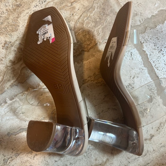 Nordstrom BP Clear Heels size 10 - Picture 2 of 4